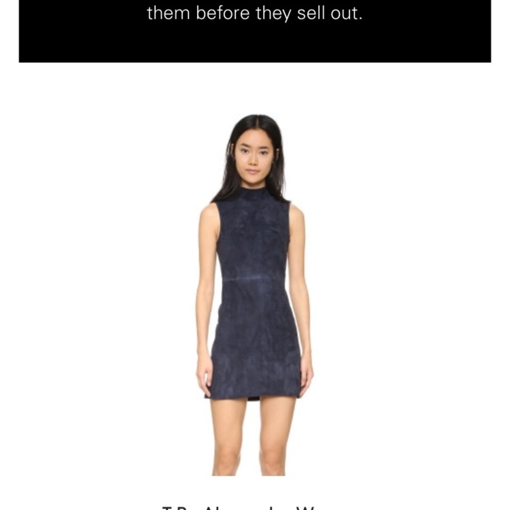 Dress suede navy blue